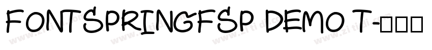 FONTSPRINGFSP DEMO T字体转换